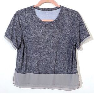 Lululemon Sole Training Short Sleeve Sea Spray Alpine White Dark Chrome